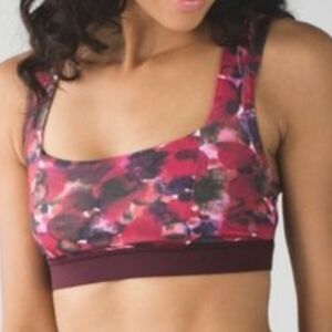 LULULEMON Splendour Sports Bra Poppy Petals